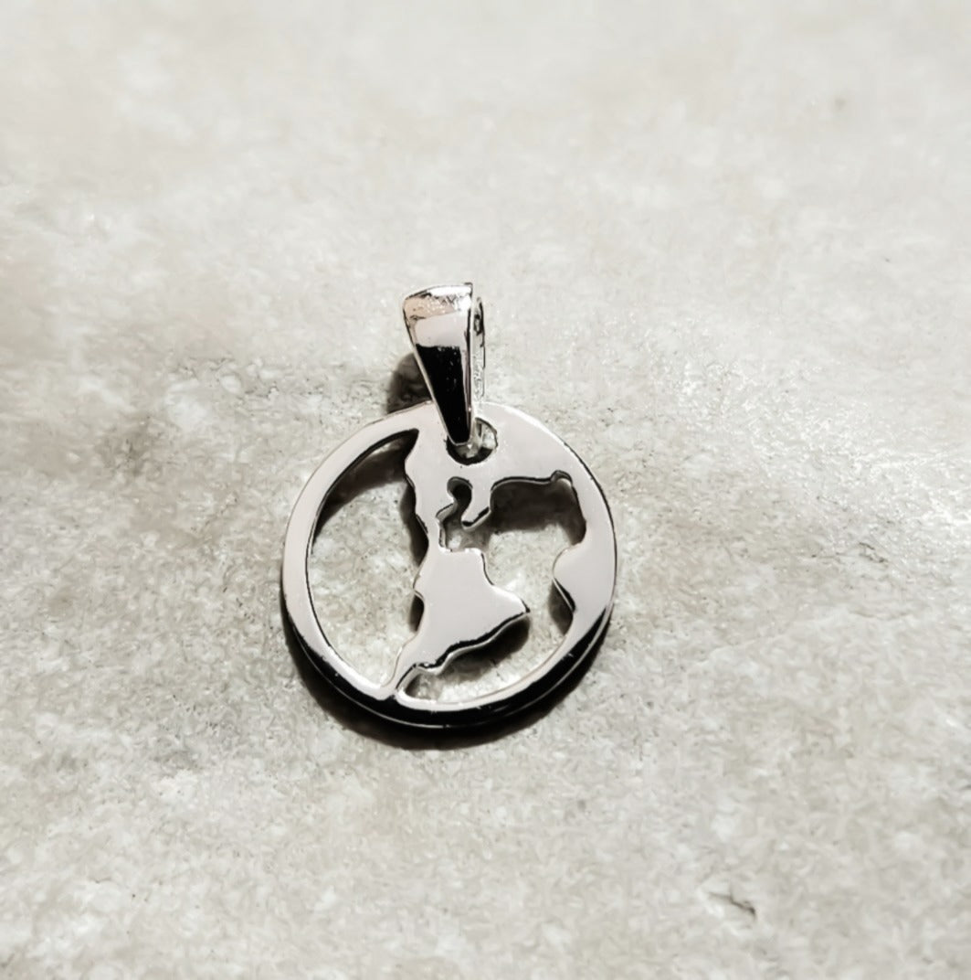 Jordklot  - Berlock eller halsband - Silver 925