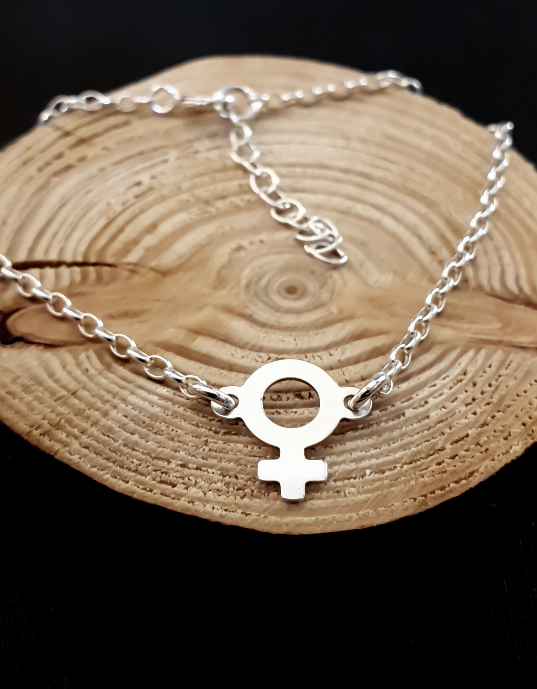 Armband med kvinnoymbol, Silver 925 "Venus"