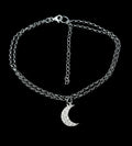 Fotlänk "måne" silver 925