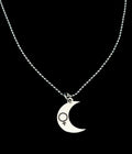Måne med kvinnosymbol - Hänge / halsband, Silver 925