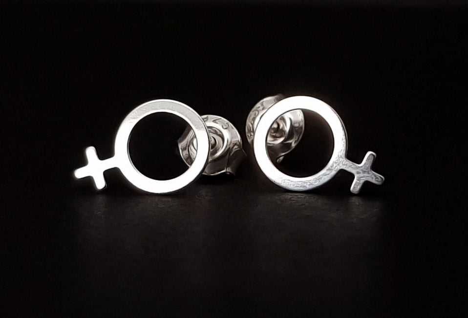 Örhängen kvinnosymbol  - Silver 925