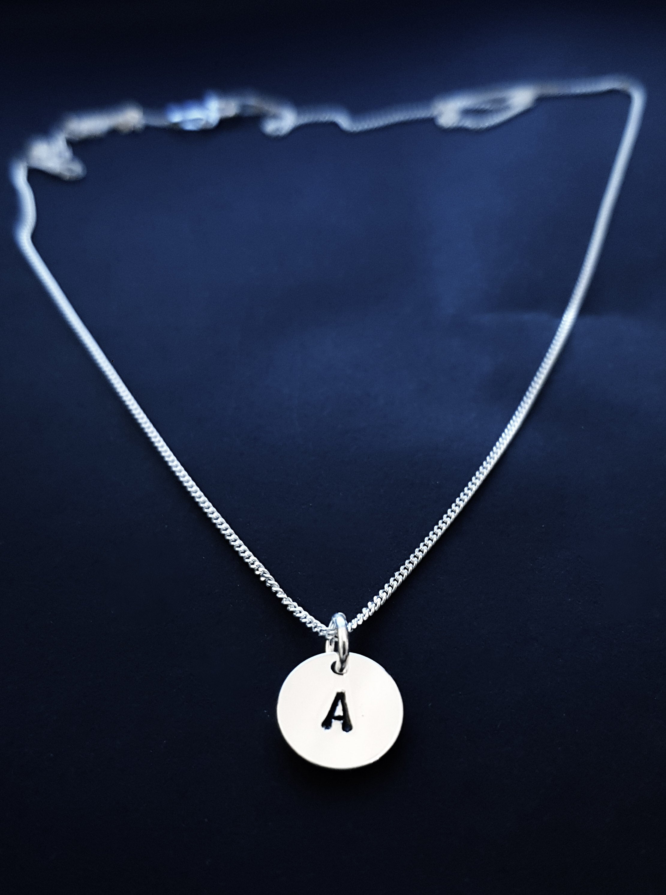 Bokstavshalsband / hänge, Sterling silver 925