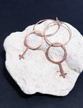 Örhängen Ringar Feminist, roséplätering