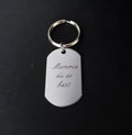 Nyckelring "Mamma du är bäst" Rostfritt stål