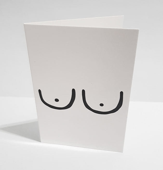 Kort dubbelvikt "bröst" - Med / utan hälsning