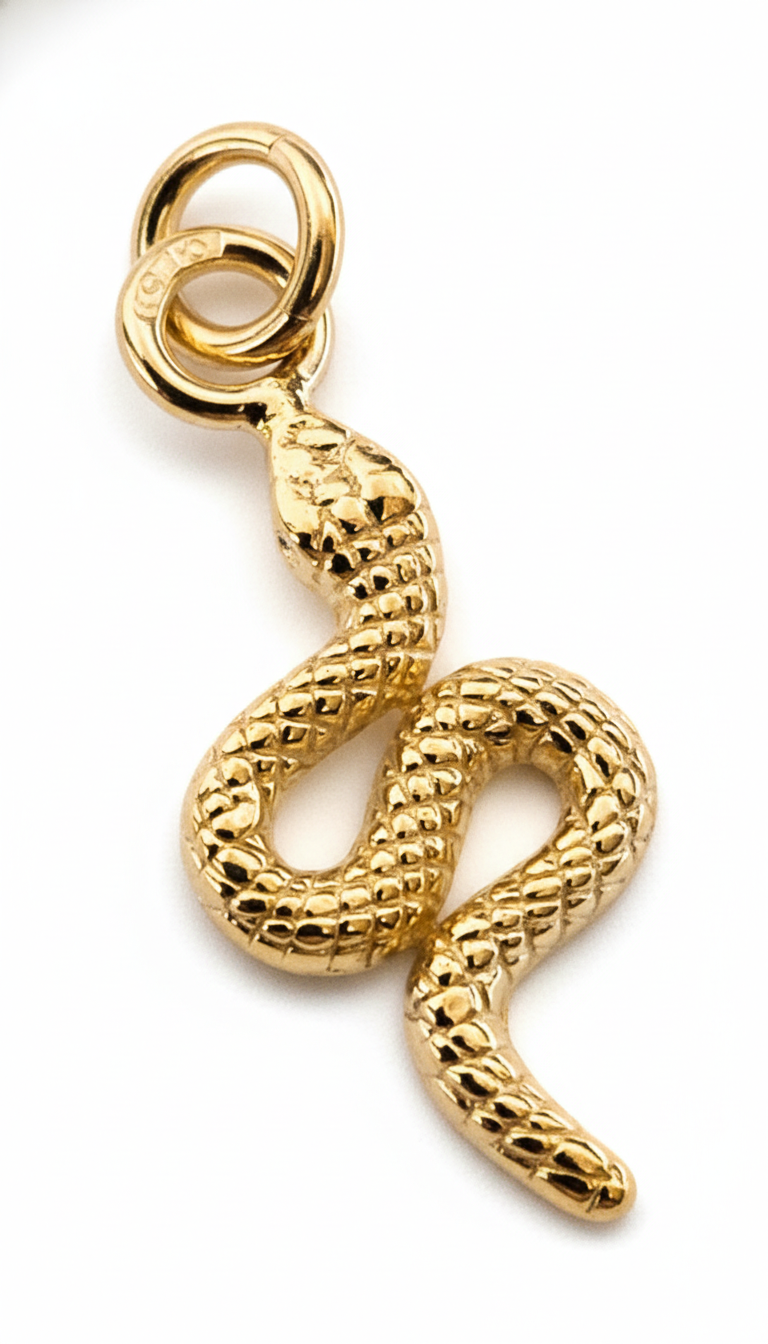 Ormberlock i 18k Guldpläterat Silver