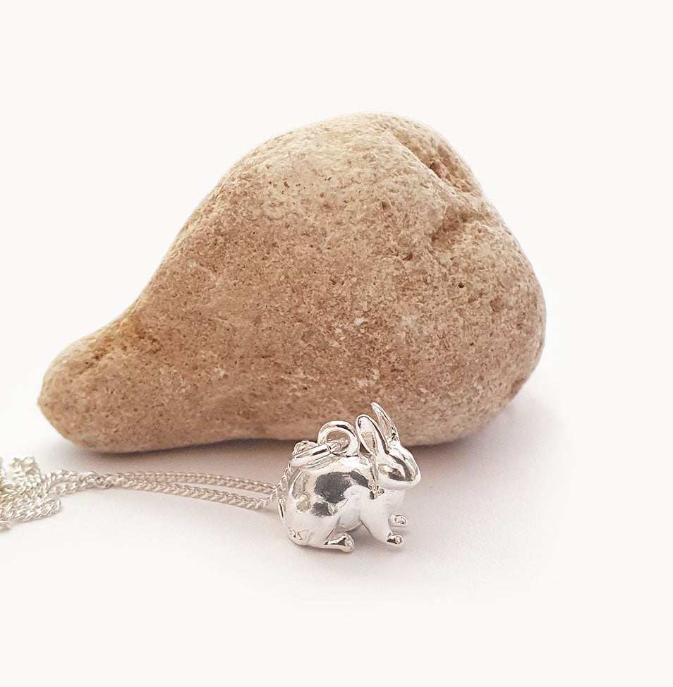 Kanin - Silver 925, Halsband / hänge