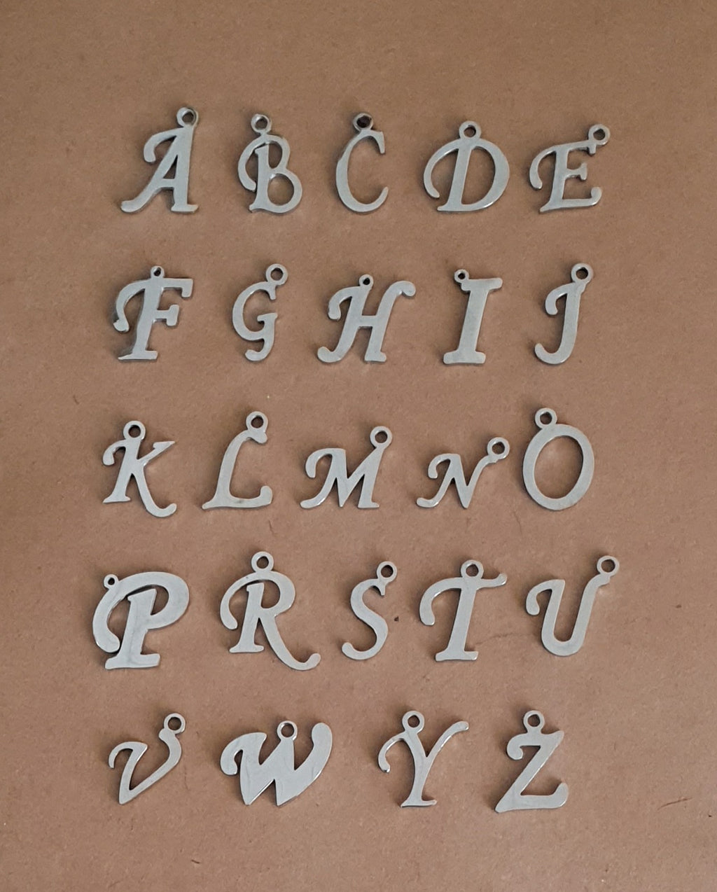 Halsband med valfri Bokstav och månadssten - Rostfritt stål