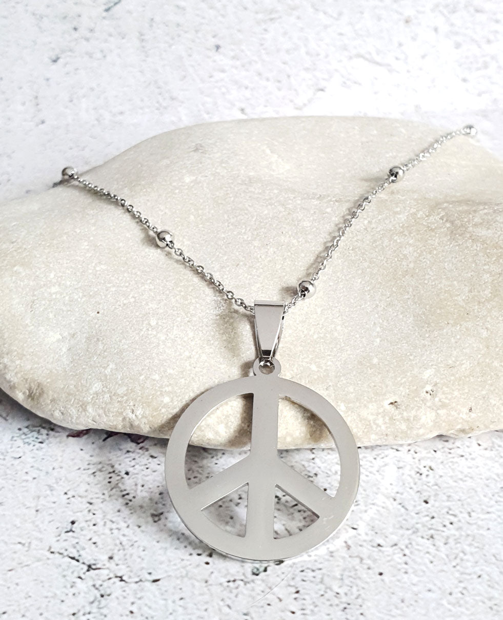 Halsband Peace - Rostfritt stål