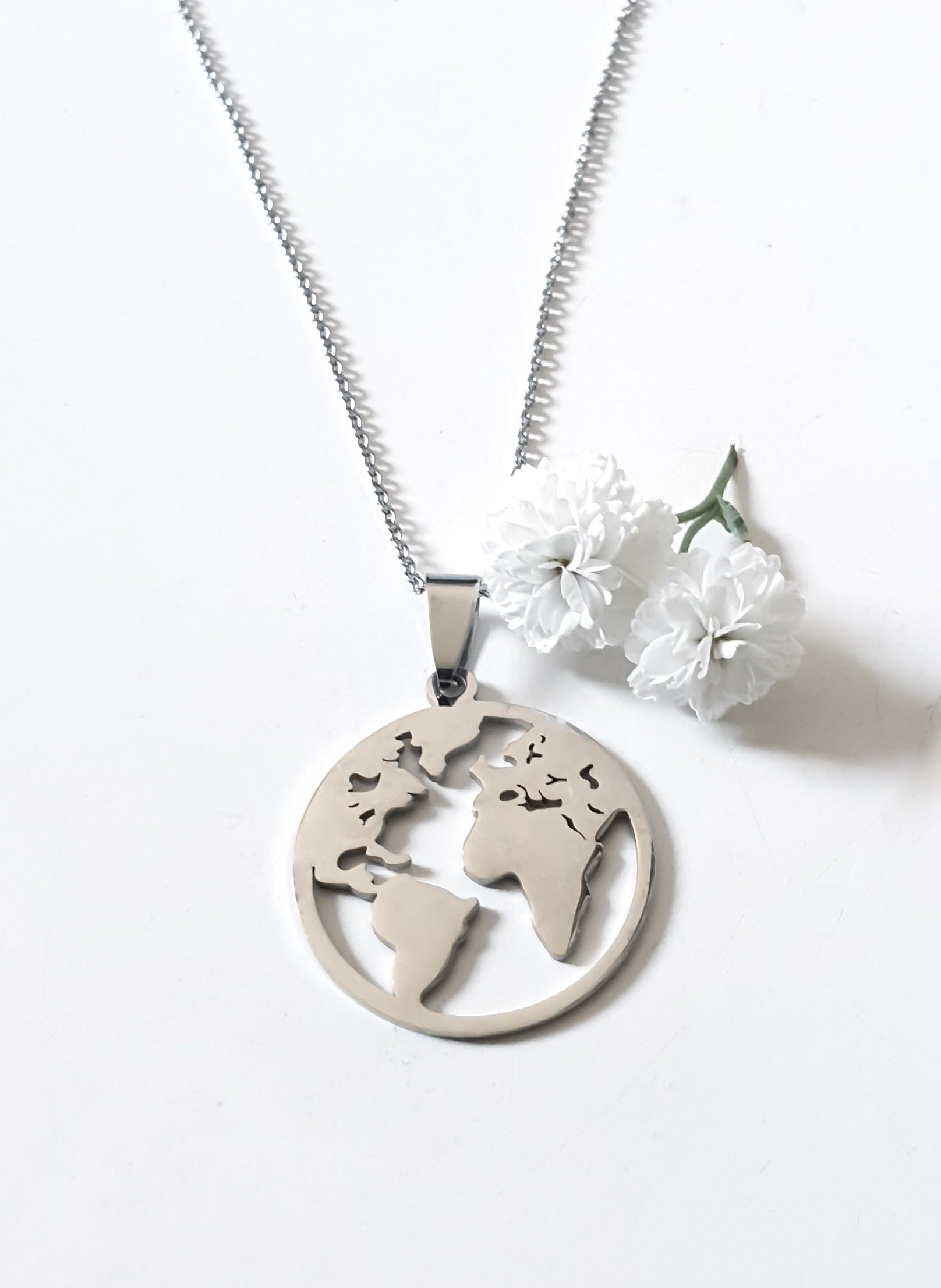 "Jorden" Halsband i rostfritt stål