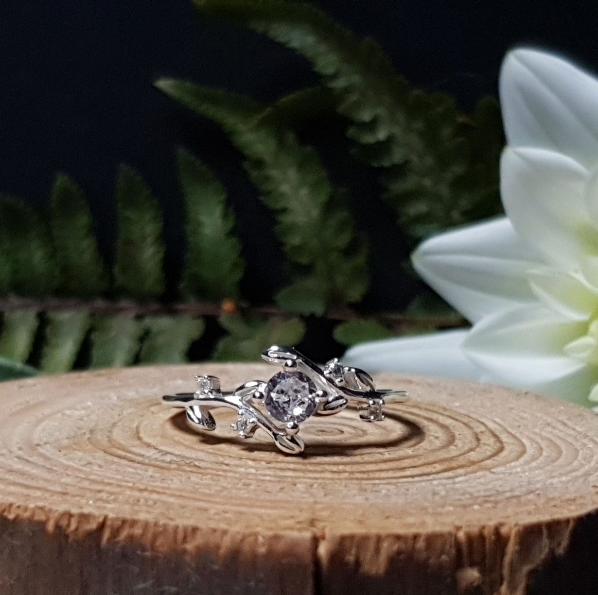 Ring med Kubisk Zirkonia - Silver 925