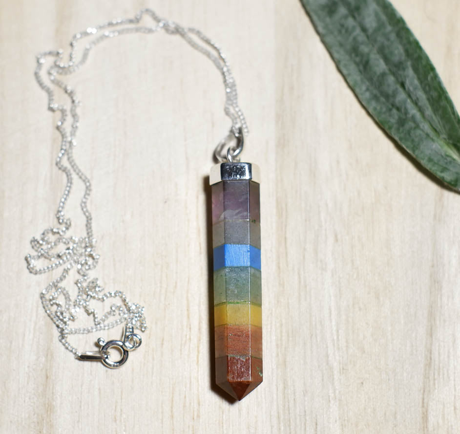 Hänge med 7 chakran - Sterling silver 925