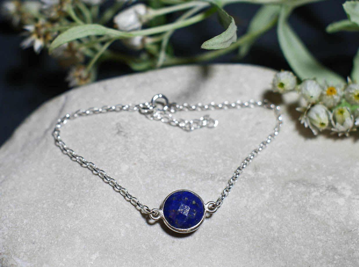 Armband med Lapis Lazuli - Sterling silver 925
