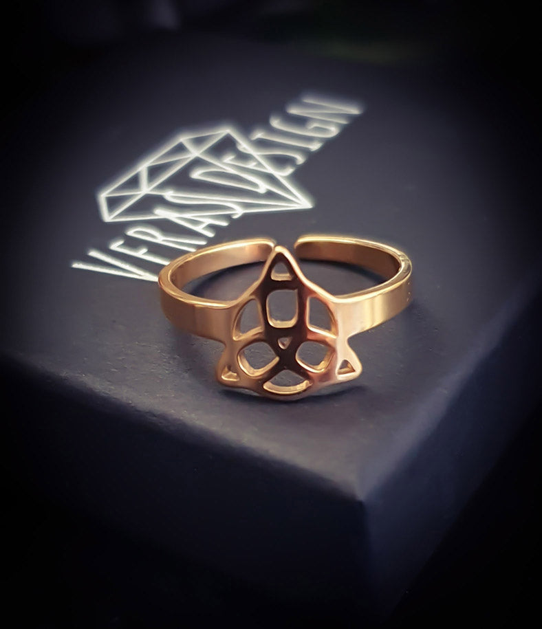 Ring triquetra - rostfritt stål