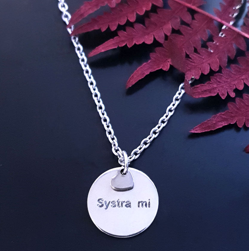 Systra mi - Halsband i rostfritt stål