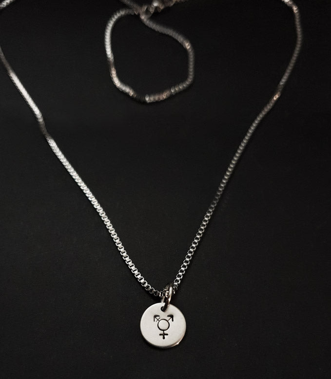 Halsband med transsymbolen - Stål