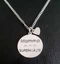 Mamma du är en superhjälte - Halsband Rostfritt stål