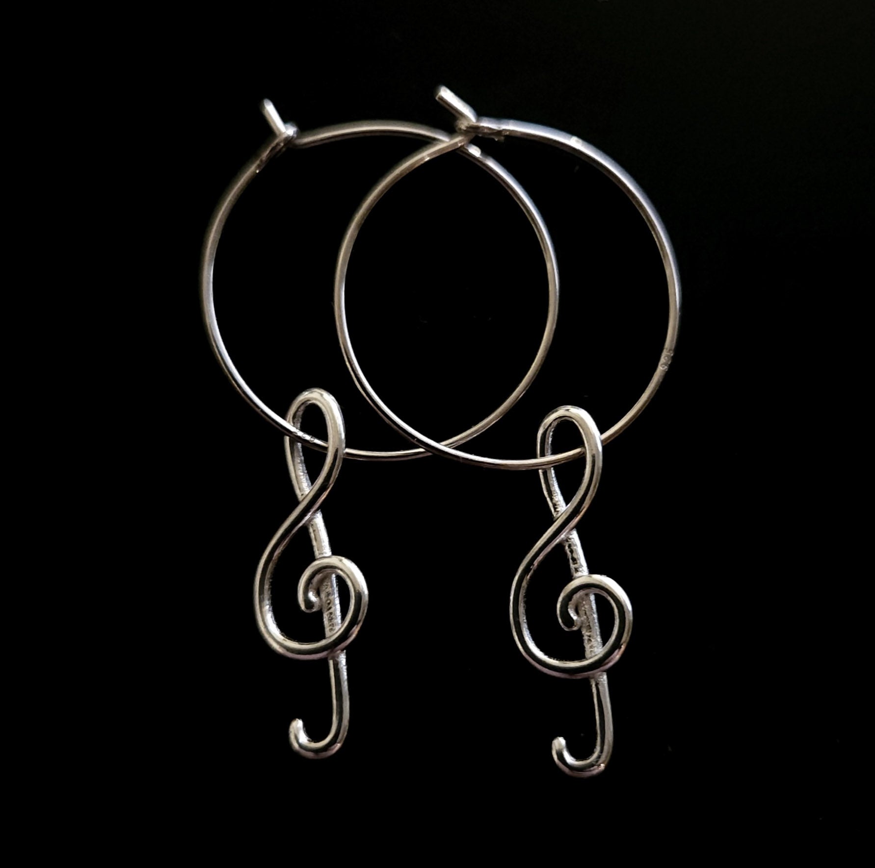 Örhängen G-klav - Sterling silver 925