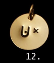 Handstämplat Silverhänge med bröst och ärr